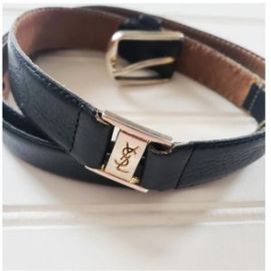 Vintage Yves Saint Laurent Double Hardware Belt